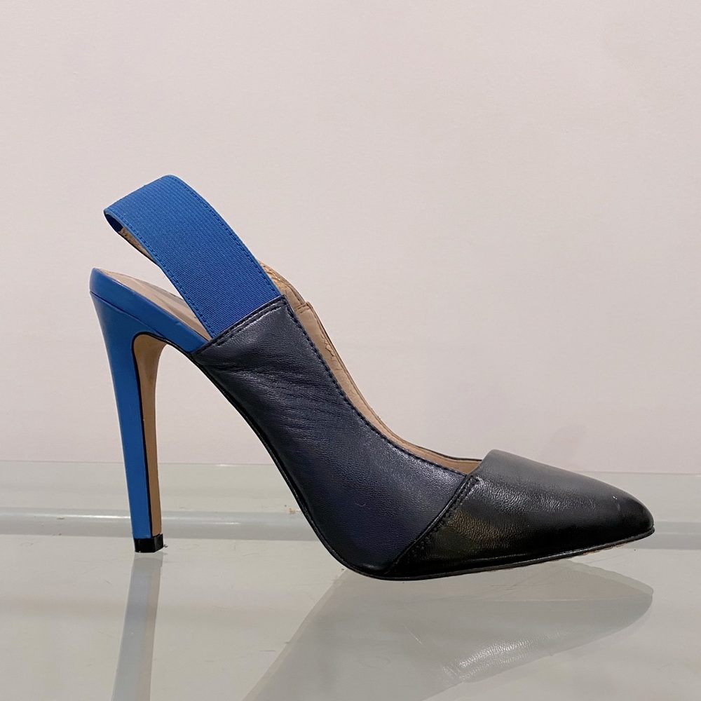 French Connection, black heel (4 1/2 inch heel)